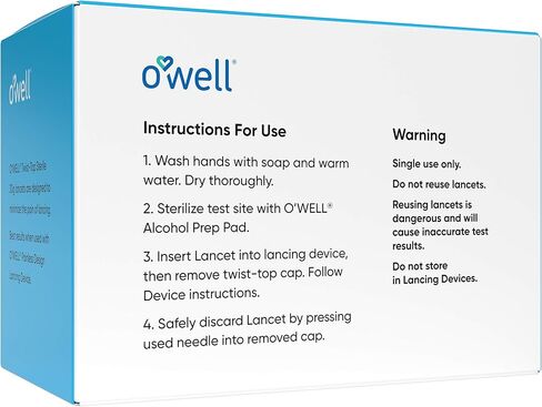 Twist Top Lancets for Diabetes Testing, 26 Gauge Diabetic Lancets for Blood Testing, Glucose and Keto Testing – Sterile Lancets Fits Most Lancing Devices - 26g Blood Sugar Lancets (100ct) in Kuwait
