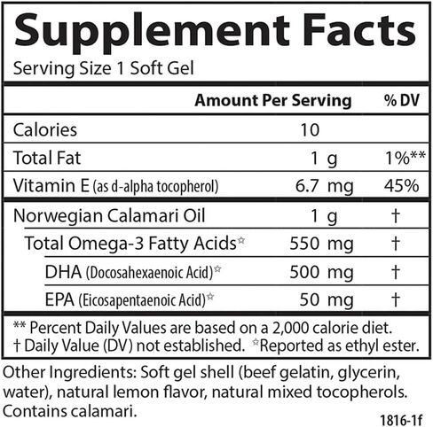 Carlson - EcoSmart DHA 500, Sustainable Source, Supports Healthy Vision & Brain Function, Lemon, 60 soft gels in Saudi Arabia