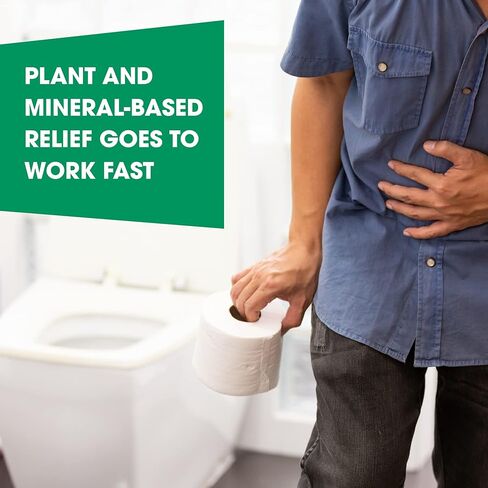 BHI Diarrhea Relief Fast-Acting Natural Remedy for Mild Diarrhea 8 Soothing Homeopathic Actives Help Calm Stomach Pain Gas Indigestion & Cramps for Women & Men - 100 Tablets in Saudi Arabia