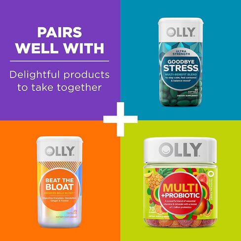 OLLY Combat Cravings, Metabolism & Energy Support Supplement, Chromium, Green Tea, Goji Berry, Ginger, Boost Energy - 30 Count in Kuwait