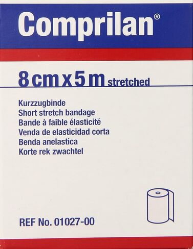 ضمادة ضغط قصيرة قابلة للتمدد من جوبست كومبريلان، مقاس 8 سم × 5 م، ضمادة خالية من اللاتكس in Kuwait