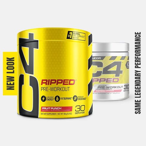 Cellucor - C4 Ripped Fruit Punch, 30 Servings, 183 g (6.46 Oz) in Kuwait