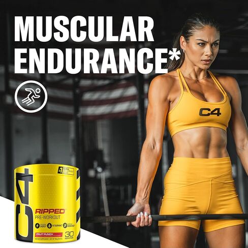 Cellucor - C4 Ripped Fruit Punch, 30 Servings, 183 g (6.46 Oz) in Kuwait