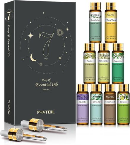 15PCS Essential Oils Set - 5ml/0.17fl.oz Premium Quality Essential Oils for Diffusers, DIY Soap Candle Making, Gifts for Families and Friends in Kuwait
