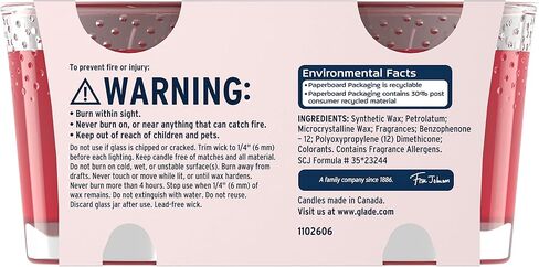 Glade Candle Jar, Air Freshener, Apple Cinnamon, 3.4 Oz, 2 Count in Saudi Arabia
