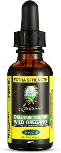 Louianna - Organic Wild Oregano Oil, Pure Oil of Oregano Drops, Wild Oregano Essential Oil with 80 Percent Carvacrol, Oregano Oil Drops for Oral or Topical Use, 30 mL in Saudi Arabia