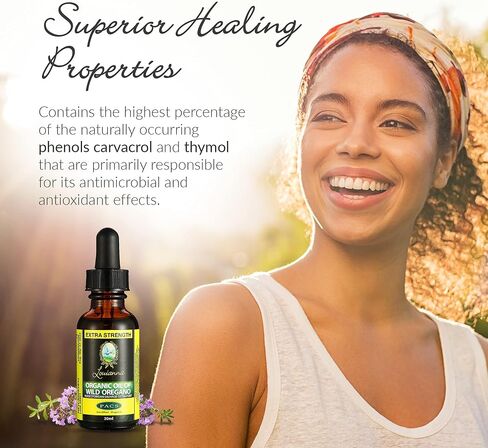Louianna - Organic Wild Oregano Oil, Pure Oil of Oregano Drops, Wild Oregano Essential Oil with 80 Percent Carvacrol, Oregano Oil Drops for Oral or Topical Use, 30 mL in Saudi Arabia