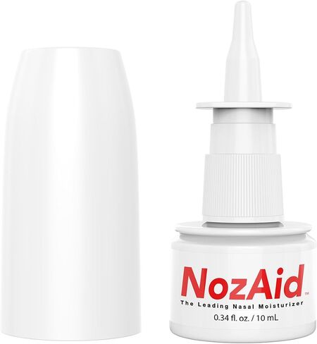 NozAid Nasal Moisturizer Spray w/Sesame Oil .34 oz Moisturizing Lubricant for Dry, Crusty, Cracked, Stuffy Nose Relief, Nosebleeds, Preservative Free by NozAid in Saudi Arabia