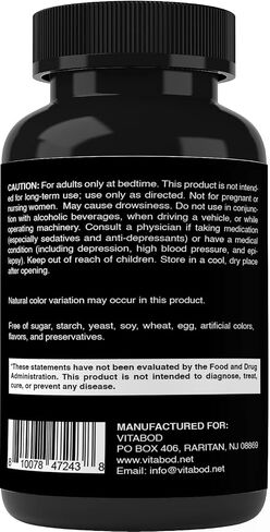 Vitabod Melatonin 20mg - 240 Fast Dissolve Tablets - Drug Free - Natural Berry Flavor - Vegetarian, Non-GMO, Gluten Free in Kuwait