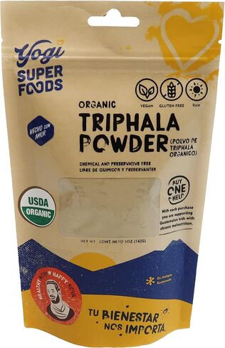 Yogi Super Foods Organic Triphala Ayurveda Herb Powder for Detox, Immune Support, Digestive Health & Balance - Gluten Free, Vegan Superfood Made with Haritaki, Amalaki, Bibhitaki - 5 Oz Bag in Saudi Arabia