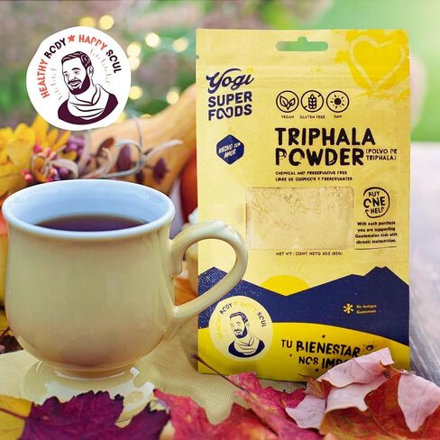 Yogi Super Foods Organic Triphala Ayurveda Herb Powder for Detox, Immune Support, Digestive Health & Balance - Gluten Free, Vegan Superfood Made with Haritaki, Amalaki, Bibhitaki - 5 Oz Bag in Saudi Arabia