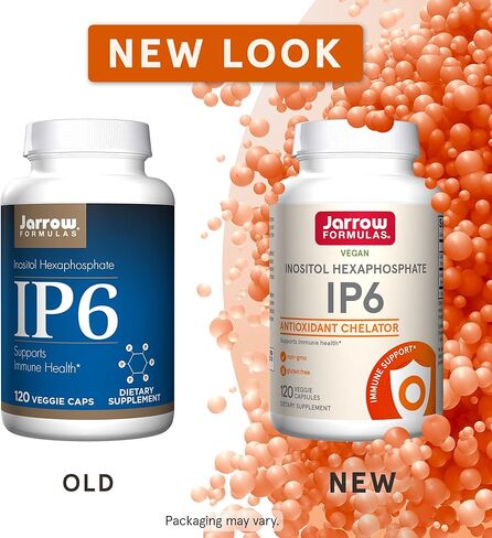 Jarrow Formulas IP6 Inositol Hexaphosphate - 500 mg - 120 كبسولة نباتية - Inositol Hexaphosphate المنقى - مكمل لدعم الصحة المناعية - ما يصل إلى 120 وجبة in Saudi Arabia