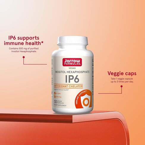 Jarrow Formulas IP6 Inositol Hexaphosphate - 500 mg - 120 كبسولة نباتية - Inositol Hexaphosphate المنقى - مكمل لدعم الصحة المناعية - ما يصل إلى 120 وجبة in Saudi Arabia