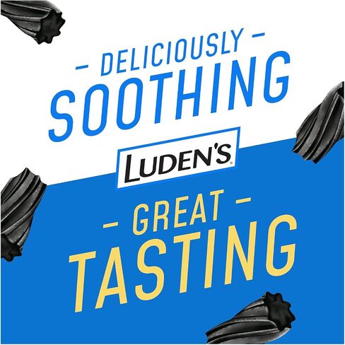 Luden's Sugar Free Wild Cherry Throat Drops, Sore Throat Relief, 25 Count (12 Pack) in Kuwait