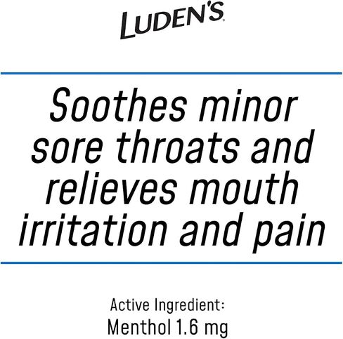 Luden's Sugar Free Wild Cherry Throat Drops, Sore Throat Relief, 25 Count (12 Pack) in Kuwait