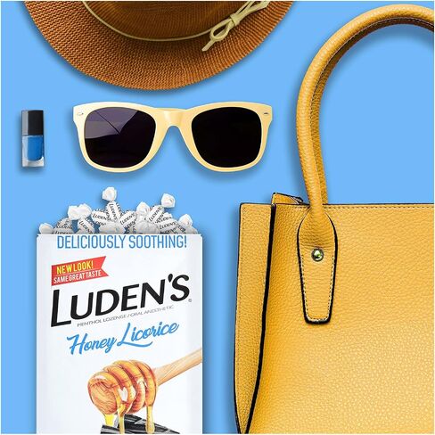 Luden's Sugar Free Wild Cherry Throat Drops, Sore Throat Relief, 25 Count (12 Pack) in Kuwait