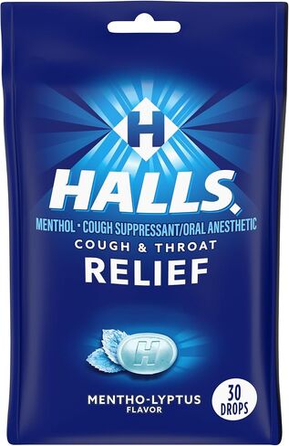 HALLS Relief Mentho-Lyptus Cough Drops, 30 Drops in Saudi Arabia