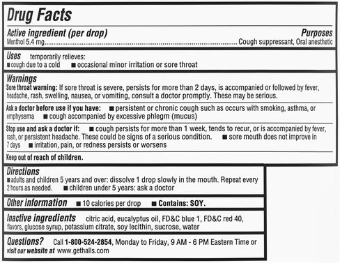 HALLS Relief Mentho-Lyptus Cough Drops, 30 Drops in Saudi Arabia