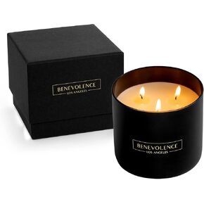 شمعة معطرة برائحة البرغموت والياسمين من بينفولنس لا | شموع معطرة بوزن 8 أونصة للمنزل | هدايا شموع الصويا الطبيعية للنساء | شمعة برائحة العلاج العطري تحترق لمدة 45 ساعة | شموع الصيف in Kuwait