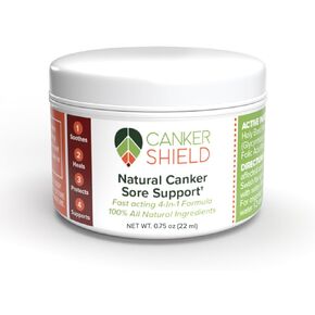 Canker Shield - Natural Rapid Healing Canker Sore Treatment and Mouth Ulcer Treatment - Works to Quickly Relieve Pain, Heal, and Prevent Canker Sores and Mouth Ulcers. in Saudi Arabia