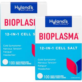Hyland's Bioplasma Cell Salts Tablets (2 Pack) Naturals, Natural Combination of All 12 Cell Salts (100 Count) 2 Pack in Kuwait