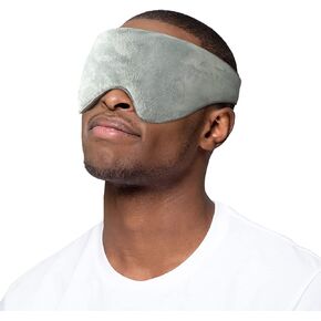 Mr. Sandman 100% Viscose Derived from Bamboo Weighted Eye Mask for Sleeping Migraines, Cold Hot Compress Therapy Sleep Mask, Ultra-fine Glass Bead Bag for Headaches, Sinus, Universal Size Eye Mask