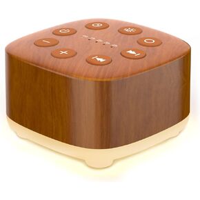 Meditation White Noise Machine Sound Machine 30 Soothing Sounds 12 Night Light 5 Auto-Off Timer Portable Sleep Machine for Travel Powered by AC or USB Sleep Therapy for Baby Kids Adults (Wood Grain) in Kuwait