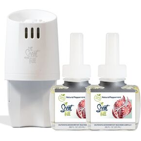 مجموعة معطرات الهواء المبدئية برائحة النعناع المنعش الطبيعي 100% (عبوتان + موزع روائح) in Kuwait