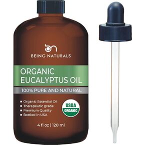 Eucalyptus Essential Oil - Huge 4 FL OZ - 100% Pure & Natural – Premium Natural Oil with Glass Dropper (Eucalyptus Oil)