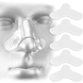 امبريسا 5 قطع من وسادات الانف لقناع CPAP - وسادات انف CPAP - لوازم CPAP لجهاز CPAP - وسادة مريحة لقناع توقف التنفس أثناء النوم - تصميم مخصص ويمكن قصها حسب الحجم - وسائد CPAP لمعظم الكمامات in Saudi Arabia