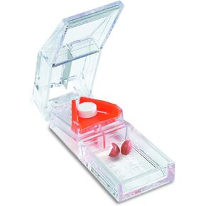 Apex Deluxe Pill Splitter - مقسم حبوب منع الحمل مع واقي شفرة قابل للسحب - لتقطيع الحبوب الصغيرة أو الحبوب الكبيرة والأجهزة اللوحية in Saudi Arabia