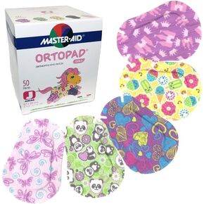 Ortopad® Bamboo Girls Eye Patches, 50/Box (Medium Size, 2-4 yrs) Ice Cream Pack
