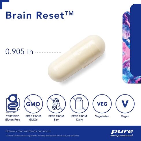 Pure Encapsulations Brain Reset | Supports Concentration, Clarity, and Memory Associated with Brain Fog | 60 Capsules* in Saudi Arabia