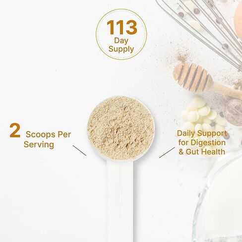Organic Fiber Powder Supplement, 2lbs – with Psyllium Husk, Chia Seed, Inulin, & Acacia – Daily Fiber for Adults – Rich in Prebiotics for Gut & Digestive Health – Unflavored, Non-GMO in Saudi Arabia