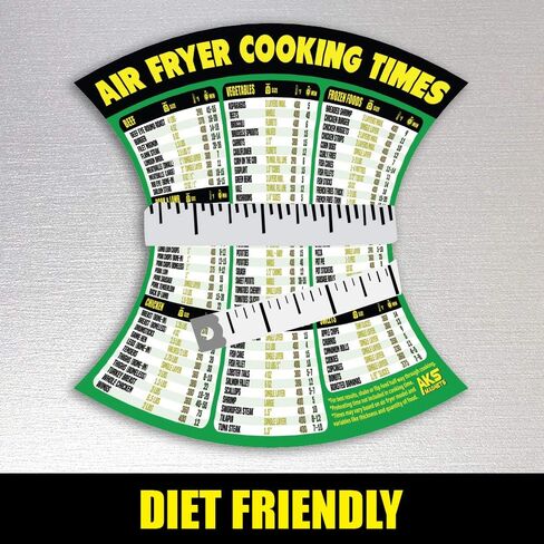 Air Fryer Cooking Times Magnetic Cheat Sheet - Quick Reference Guide 2026 in Saudi Arabia