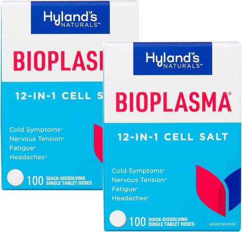 Hyland's Bioplasma Cell Salts Tablets (2 Pack) Naturals, Natural Combination of All 12 Cell Salts (100 Count) 2 Pack in Saudi Arabia