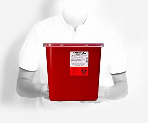 Oakridge 3 Gallon Size Needle and Syringe Sharps Disposal Container in Kuwait