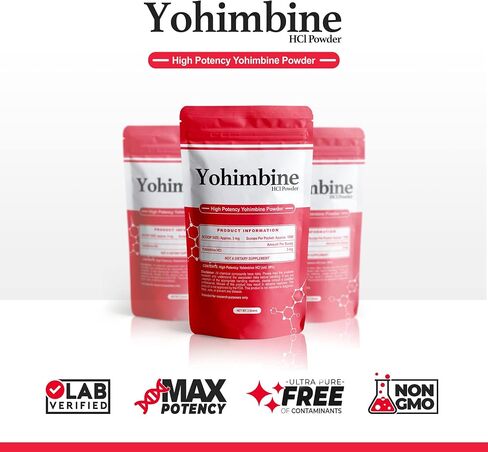 BulkStimulants Yohimbine HCl Powder | 3mg per Scoop | 1000 Scoops per Packet | 3 Grams in Saudi Arabia