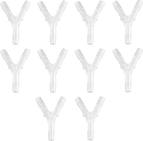 Oxygen Tubing Connectors Y Splitter - 10-Pack - Oxygen Therapy, Cannula Connector Compatible with Standard Oxygen Tubing, Ideal for Home and Medical Use in Saudi Arabia