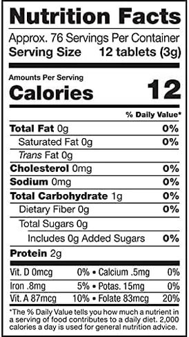 Sunfood Chlorella Tablets | Chlorophyll Rich | Broken Cell Wall | Blue Green Algae Superfood | Organic & Non GMO | Natural Vegan Protein | 100% Pure | Bulk 8 oz Bag| 912 Tablets | 250 mg Chlorella per Tablet in Kuwait