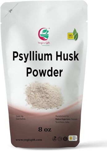 Psyllium Husk Powder 2 lb | 98% Purity | Premium Quality | Use for Baking, Cooking and Beverages | 100% Natural Fine Ground, Non GMO by Yogi's Gift® in Saudi Arabia