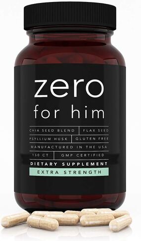 California Basics Vegan Fiber Supplement Capsules (500 count) - Daily Dietary Chia Flaxseed Psyllium Husk - Normal Strength Digestive Support - Stool Hardener for Men in Saudi Arabia