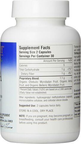 Planetary Herbals Triphala Gold 550mg, Cleanser for GI Tract Wellness, 60 Vegetarian Capsules in Saudi Arabia