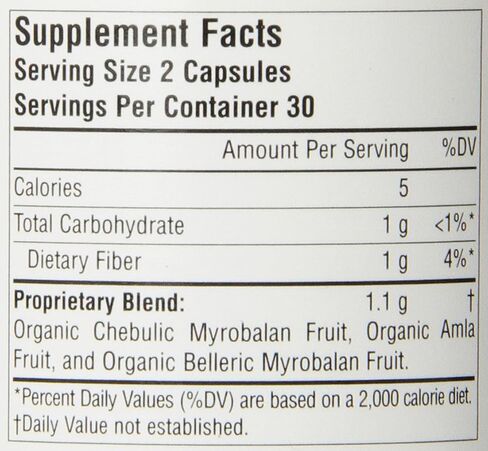 Planetary Herbals Triphala Gold 550mg, Cleanser for GI Tract Wellness, 60 Vegetarian Capsules in Saudi Arabia