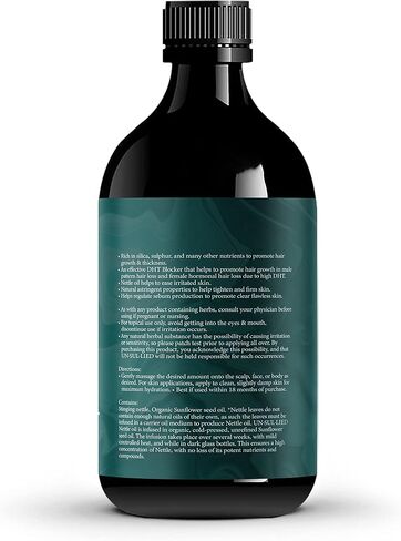 UN·SUL·LIED Stinging Nettle Multipurpose Oil for Hair Growth and Skin Soothing-Softening-Moisturizing for Men and Women-All Natural 4 oz in Saudi Arabia