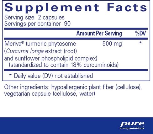 Pure Encapsulations CurcumaSorb | Curcumin Supplement to Support Digestive, Liver, Brain, Muscles, Bones, and Cardiovascular Health* | 180 Capsules in Saudi Arabia