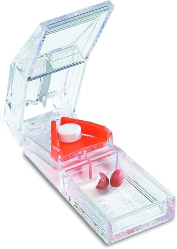 Apex Deluxe Pill Splitter - Pill Splitter with Retracting Blade Guard - for Cutting Small Pills or Large Pills in Half in Saudi Arabia