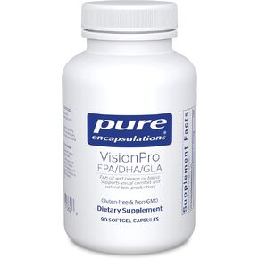 مغلفات نقية VisionPro EPA/DHA/GLA | يدعم إنتاج الدموع الطبيعية والاحتفاظ برطوبة العين* | 180 كبسولة هلامية in Kuwait