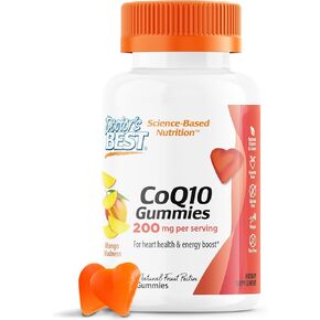 Doctor's Best CoQ10 Gummies 200 Mg، الإنزيم المساعد Q10 (يوبيكوينون)، صحة القلب، تعزيز الطاقة الخلوية، مضادات الأكسدة القوية، 60 قيراط in Kuwait
