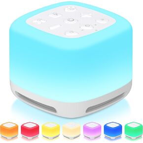 Morfone White Noise Machine Baby with Voice Recording 30 Soothing Sounds Sleep Sounds Machines with 8 Colors Night Lights Auto Timer Adjustable Volume Brightness Memory Function for Babies Kids Adults in Kuwait